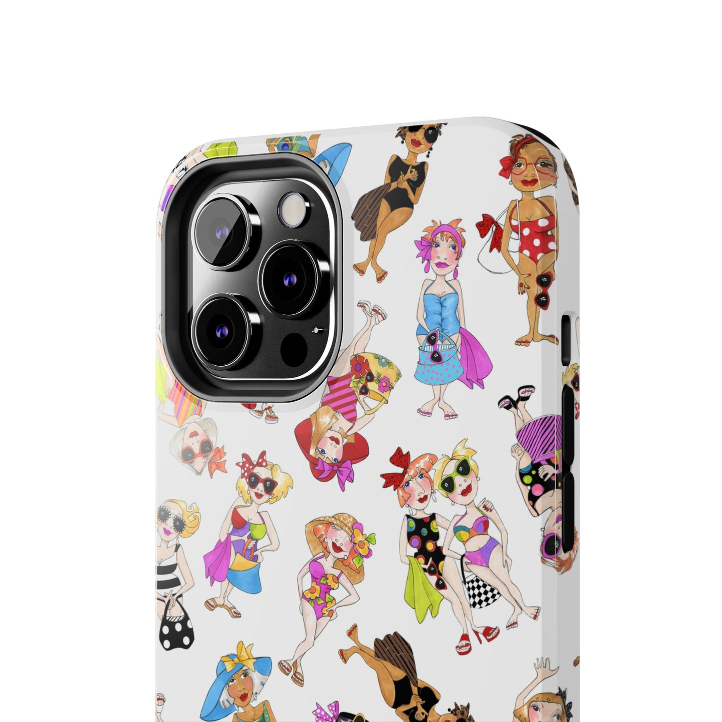 Tossed Beauties White Phone Case