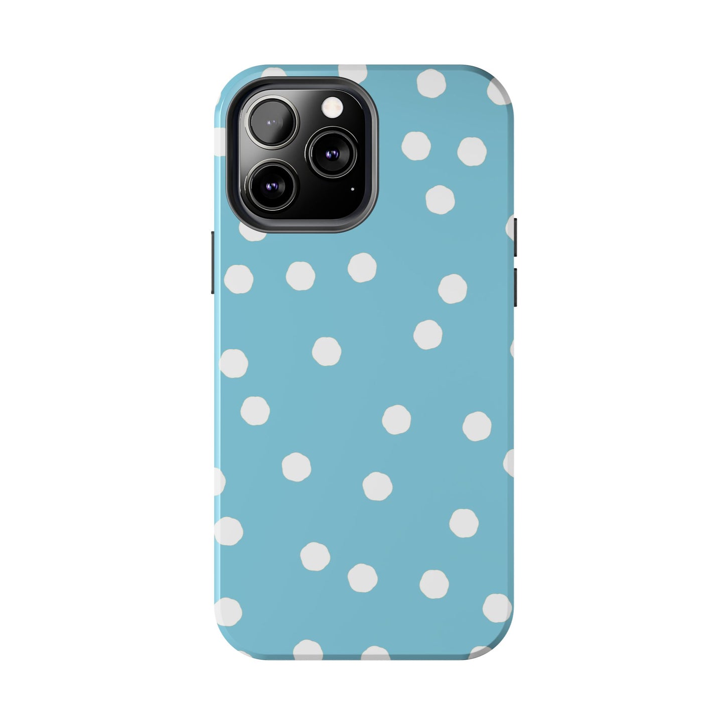 Jumbo Dots Turquoise / White Phone Case