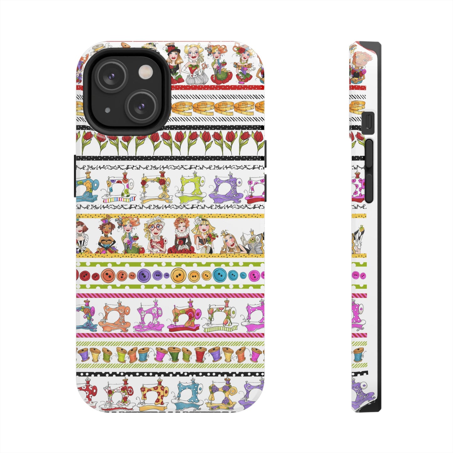Curious Border White Phone Case