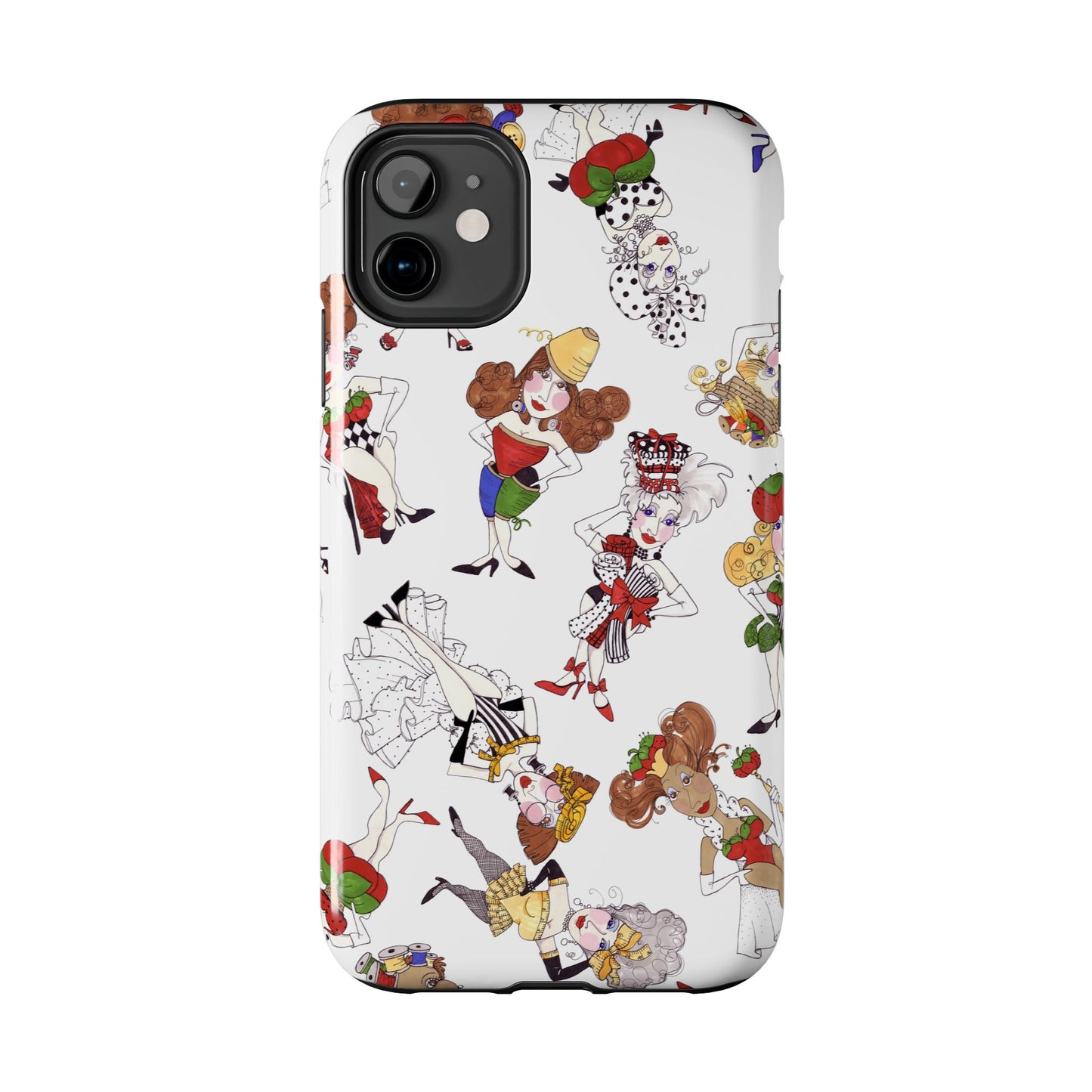 Sew Tossed White Phone Case