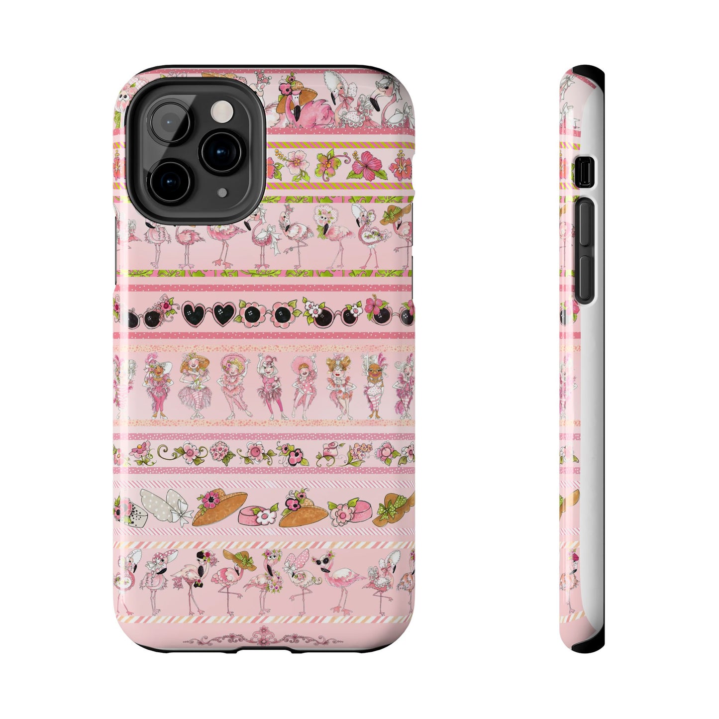 Flam Borders Pink Phone Case