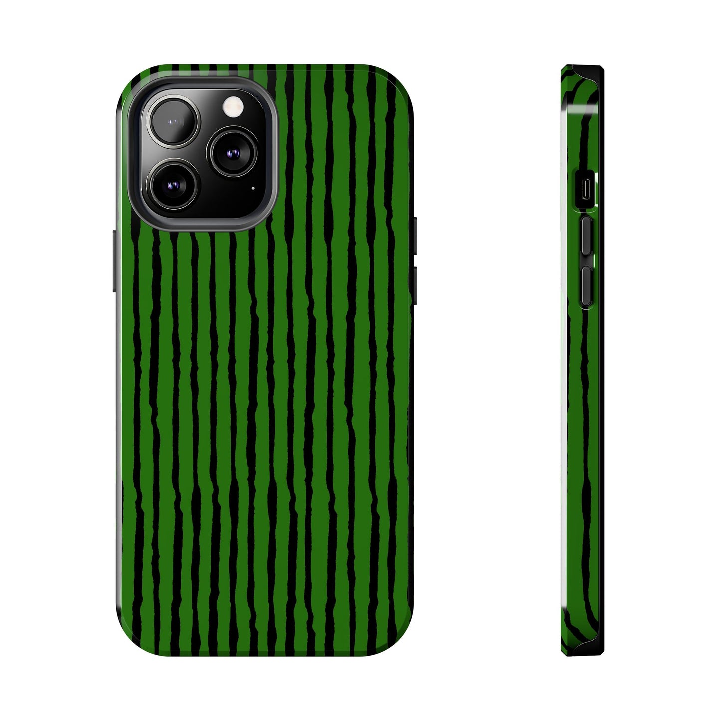 Sorta Stripe Green / Black Phone Case