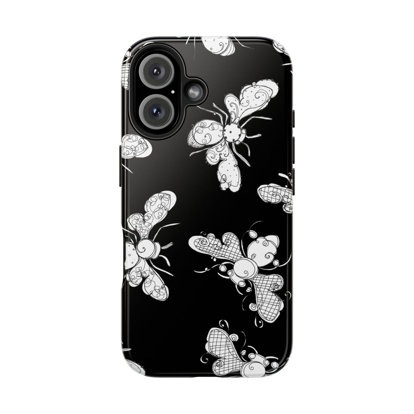 Busy Bee Black Phone Case