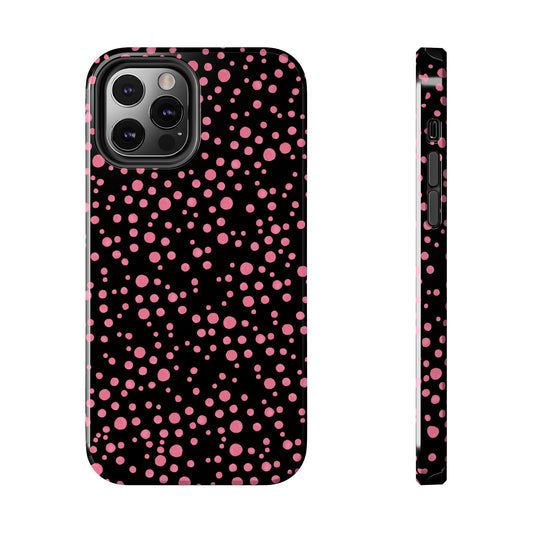 Balloon Dots Black / Pink Phone Case