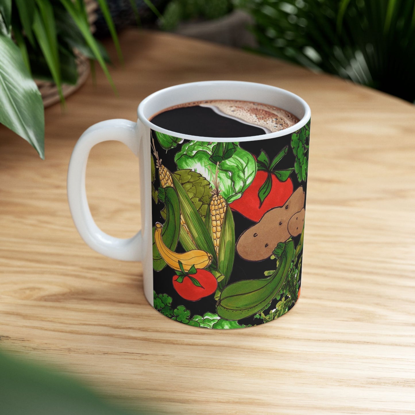 Veggie Jungle Black Cup