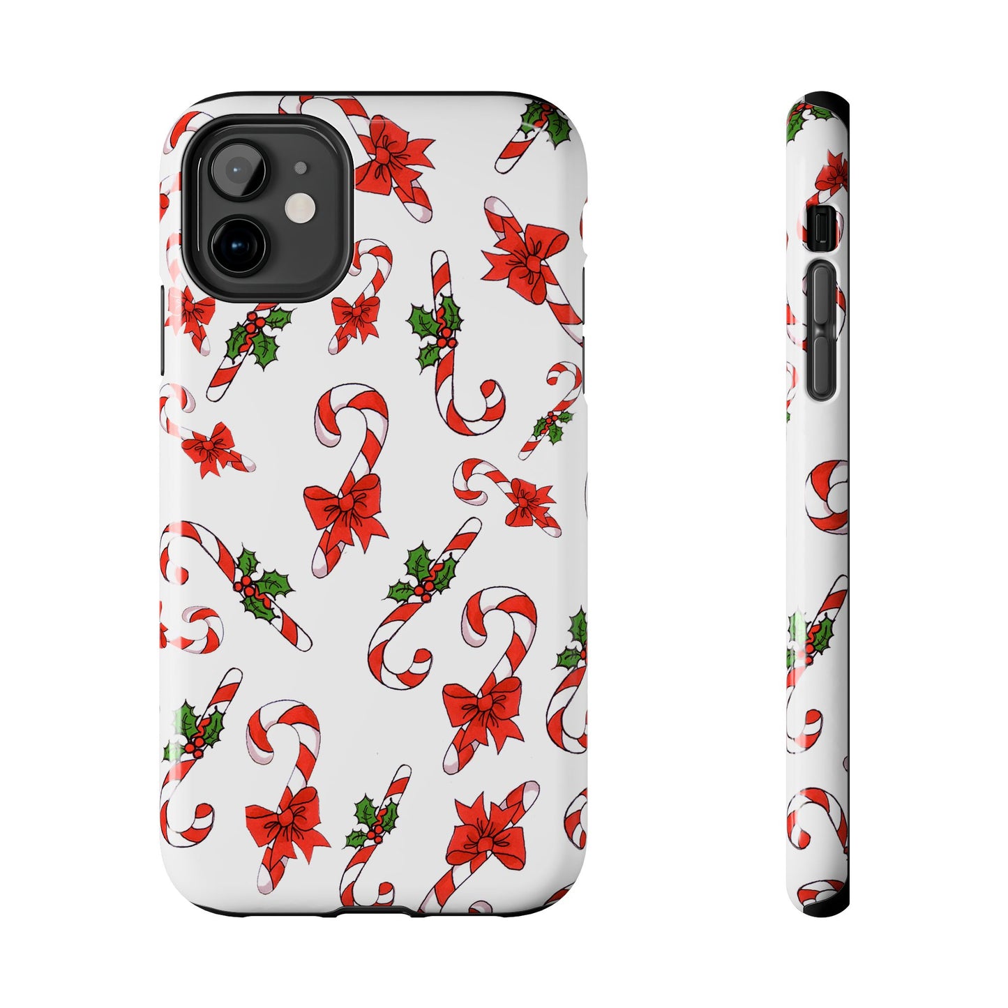 Candy Cane Crowd White Phone Case