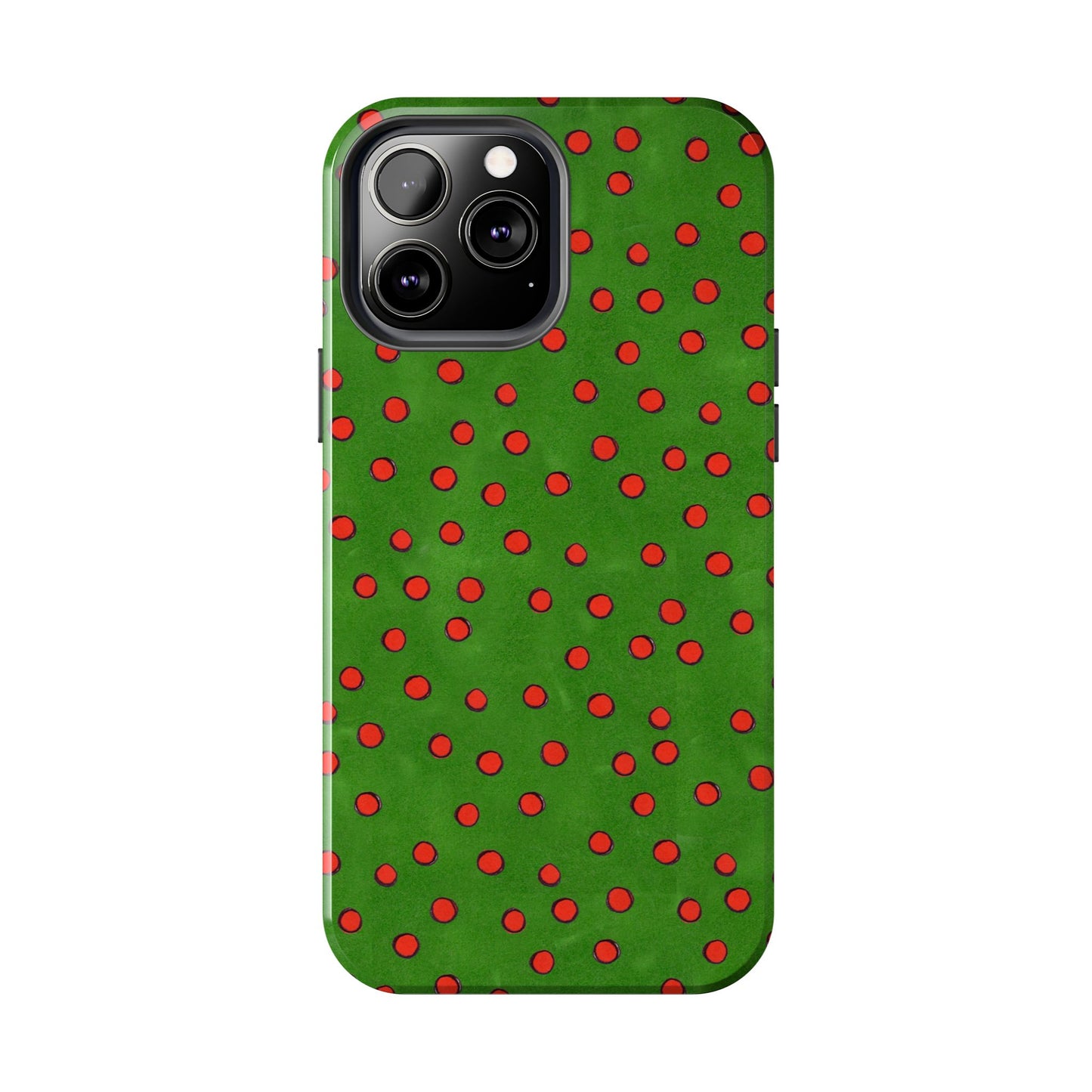 Dinky Dots Green / Red Phone Case