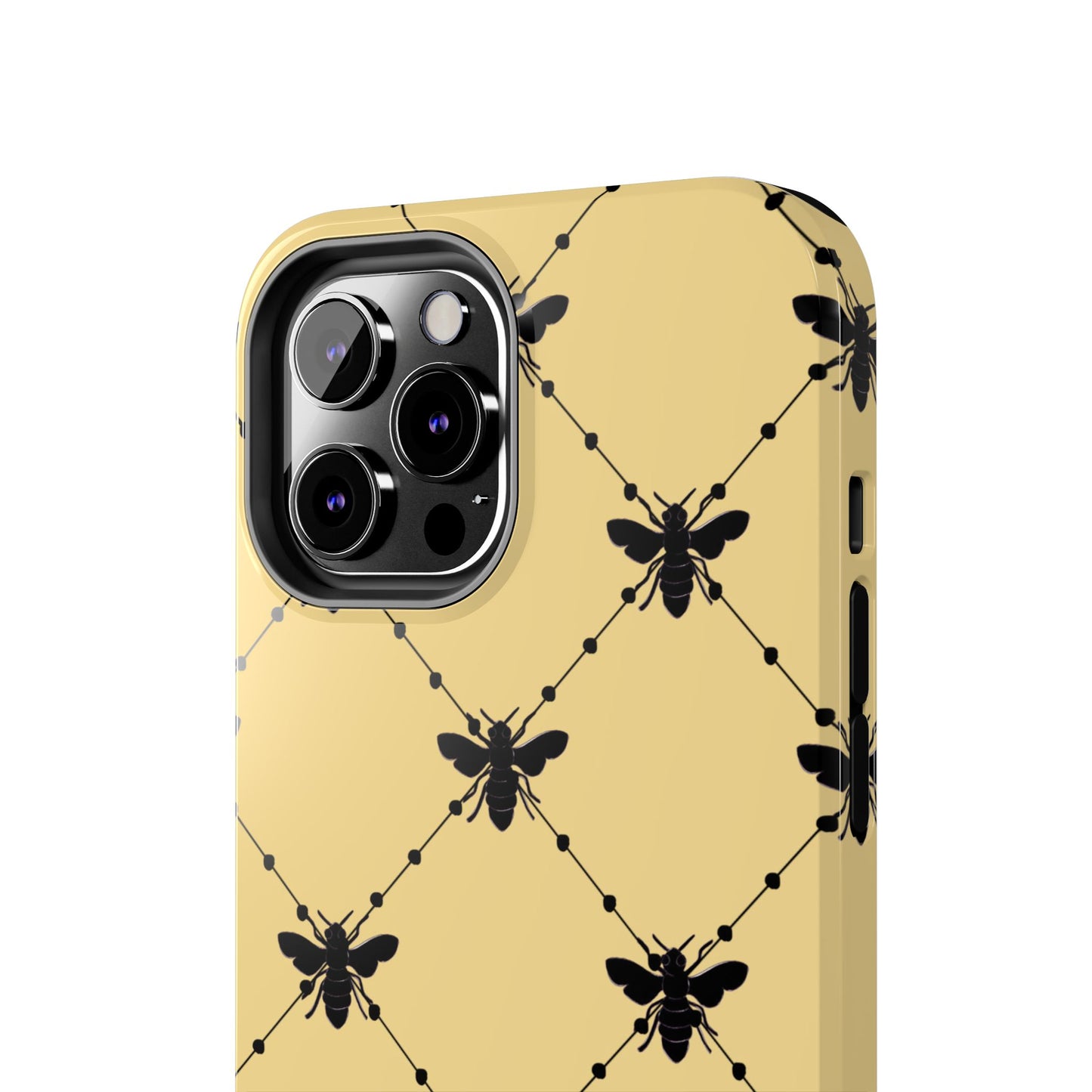 Beaded Bees Yellow Phone Case