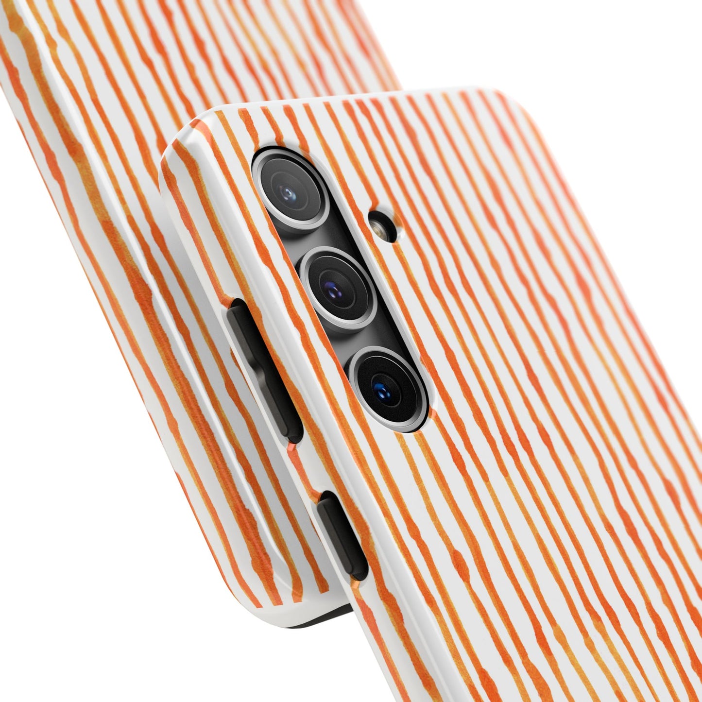 Faux Seersucker Orange / White Phone Case