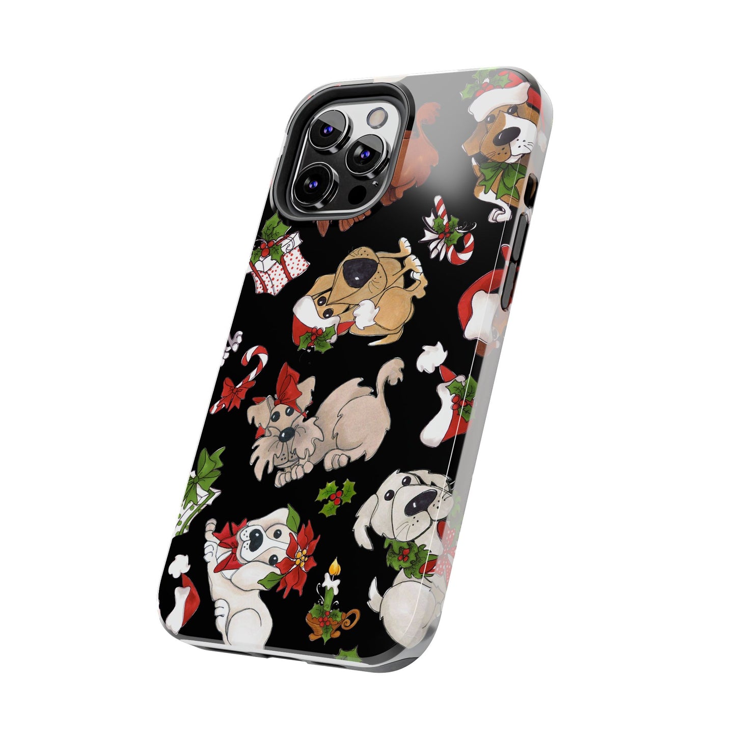 Doggie Toss Black Phone Case
