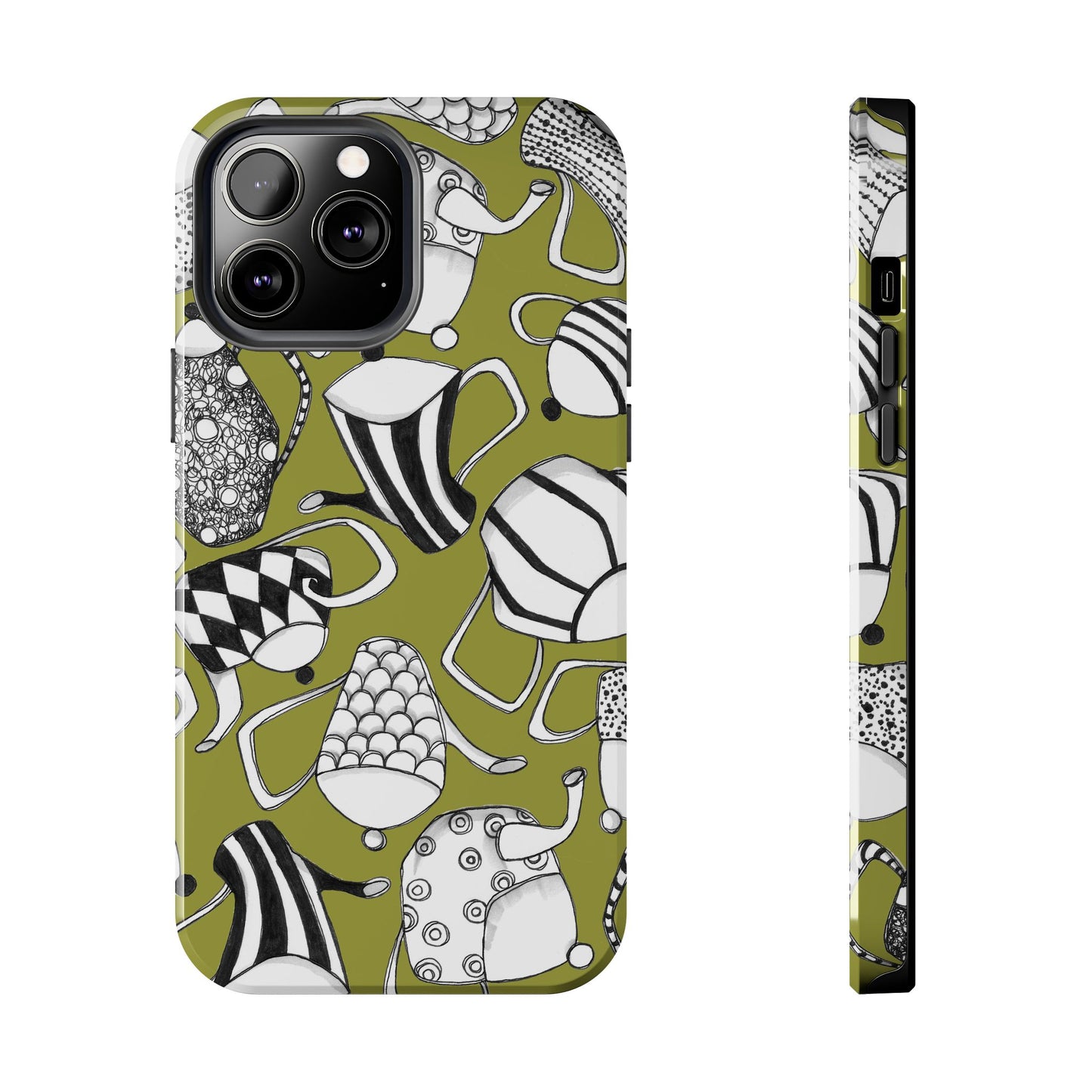 Coffee, Tea Anyone? Green Phone Case