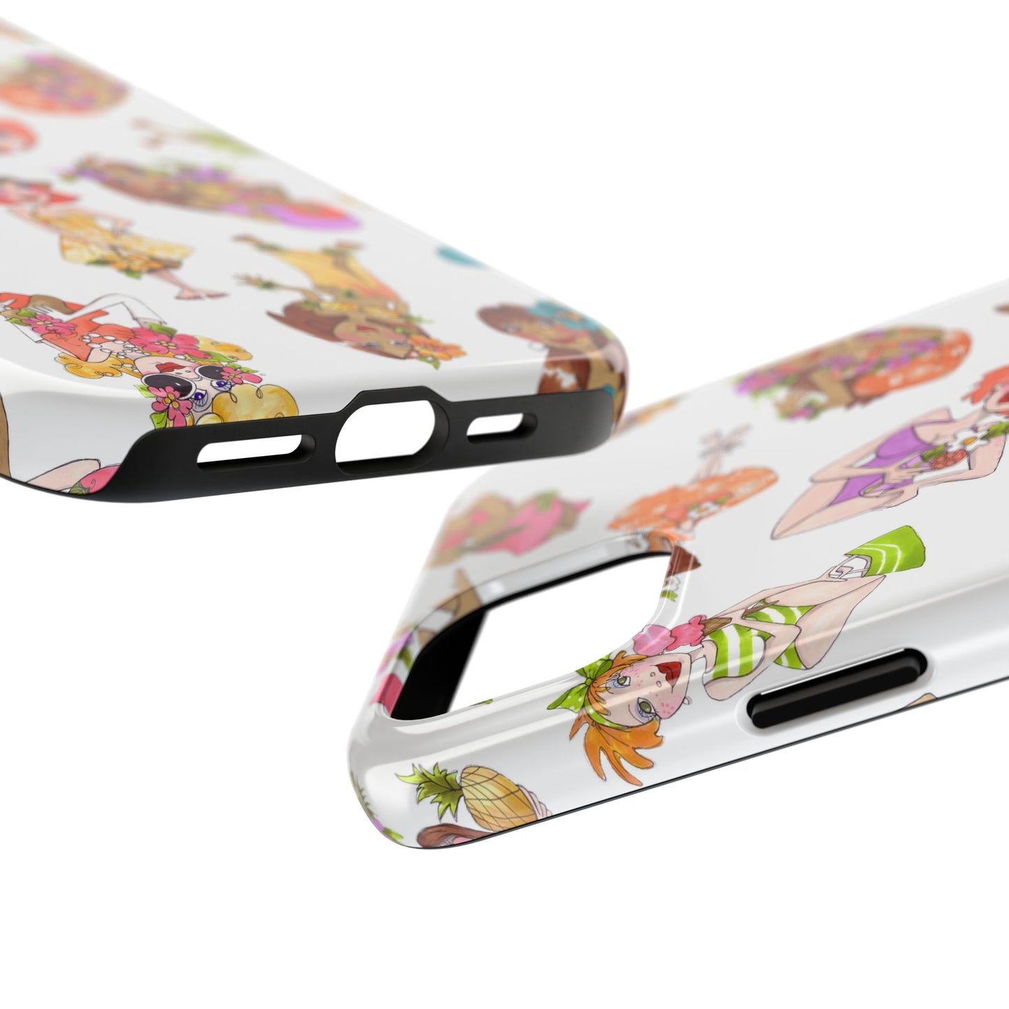 Island Toss White Phone Case