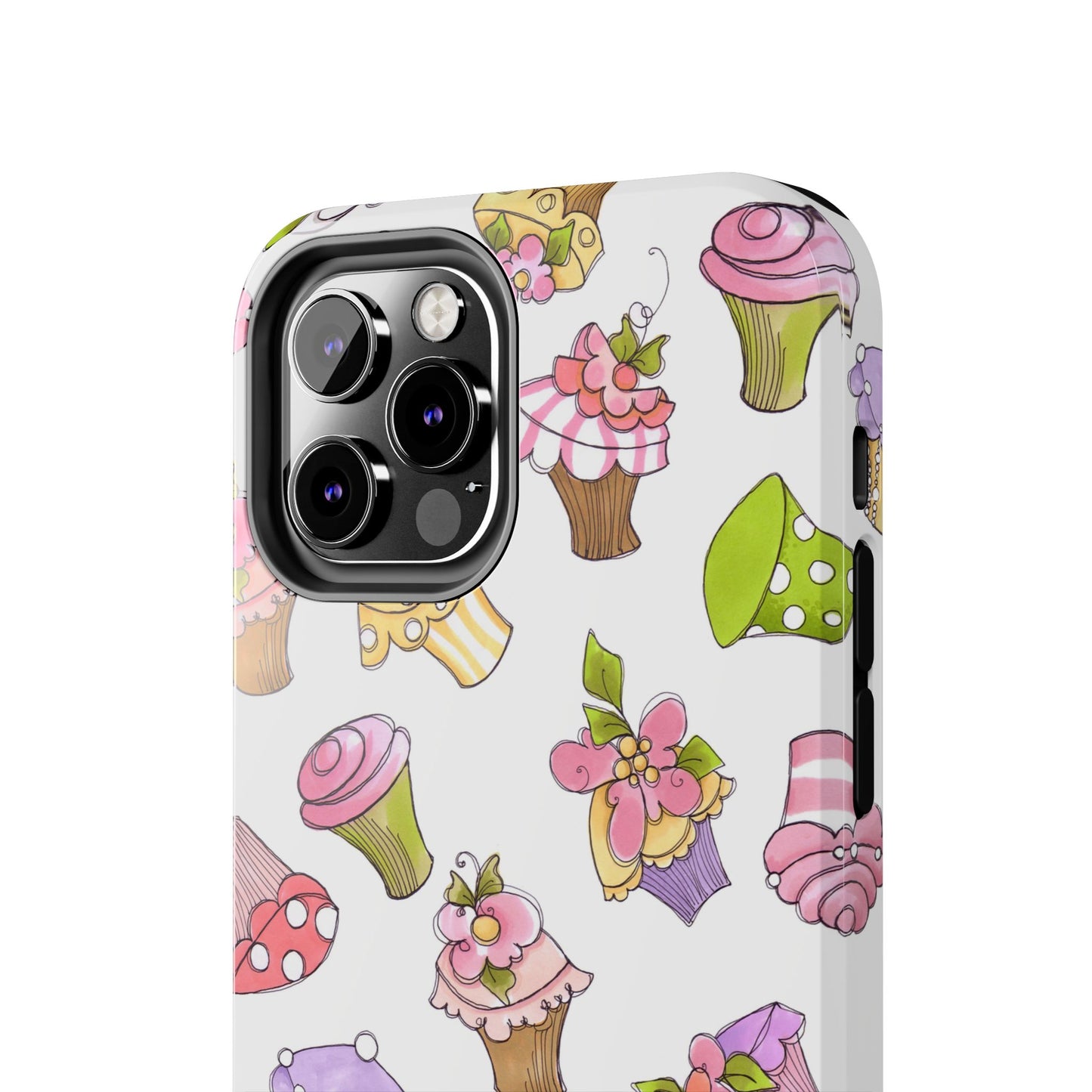 Cupcake Toss White Phone Case