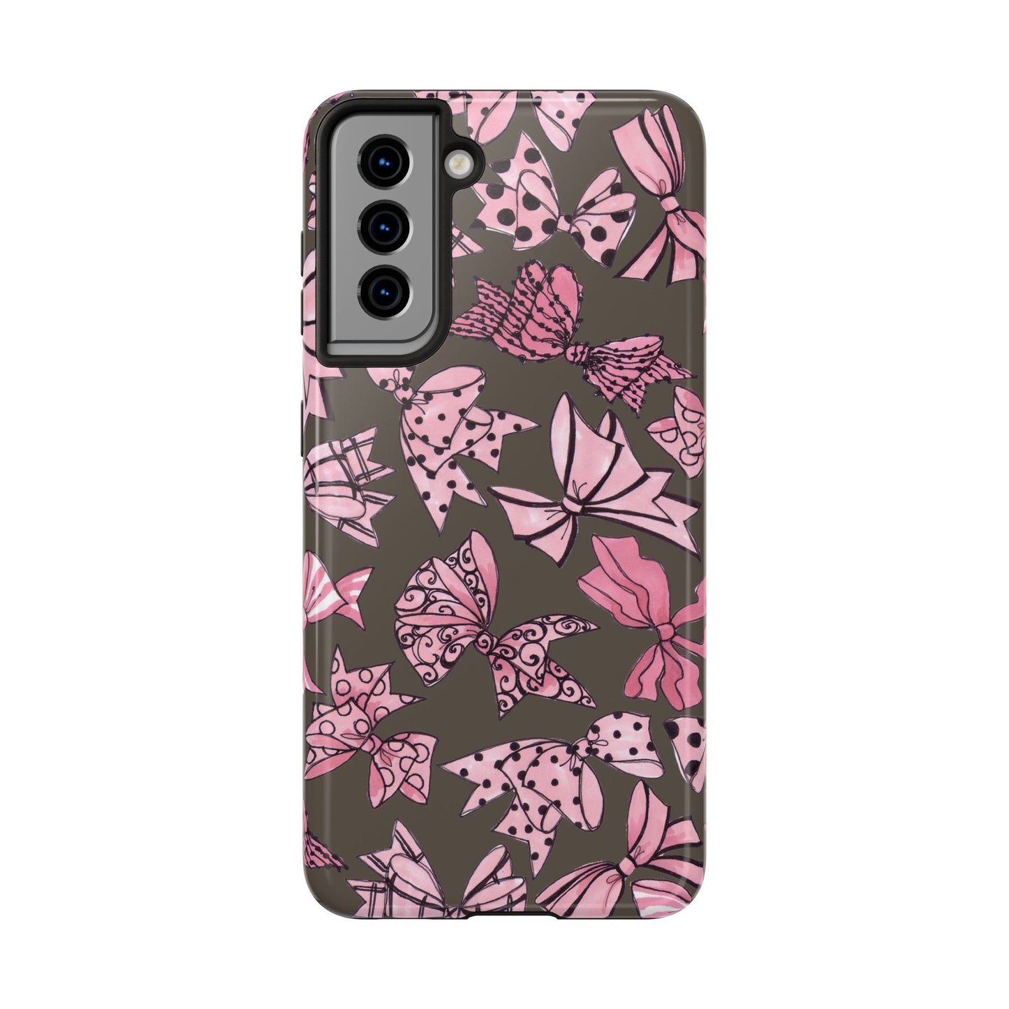 Blushing Bows Mocha Phone Case
