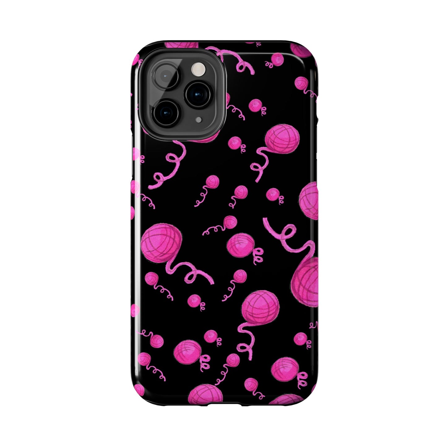 Yarniverse Black / Pink Phone Case