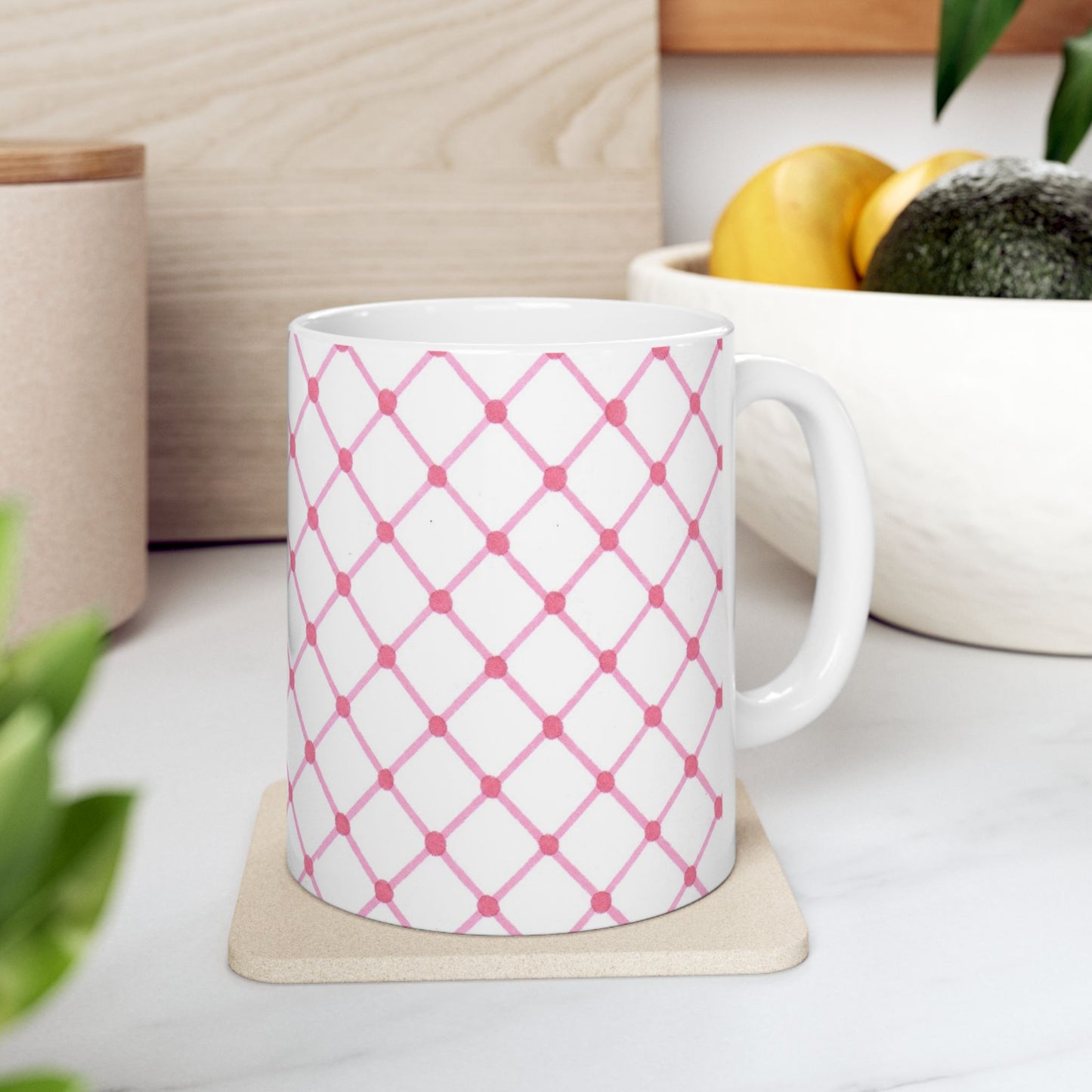 Cyclone Fence White / Pink Cup