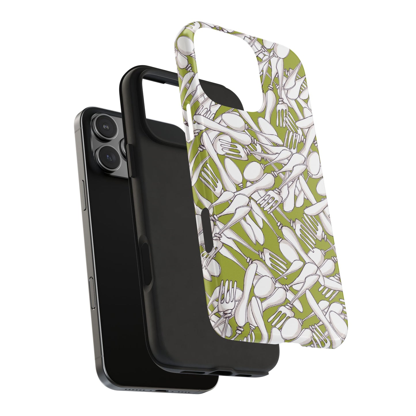 Silverware Wars Green Phone Case
