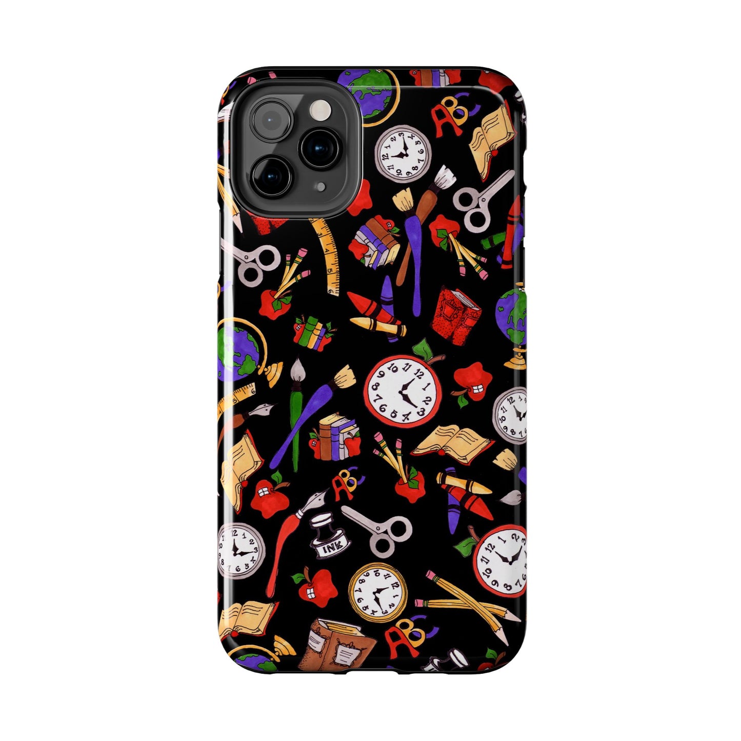 School Stuff Black Phone Case