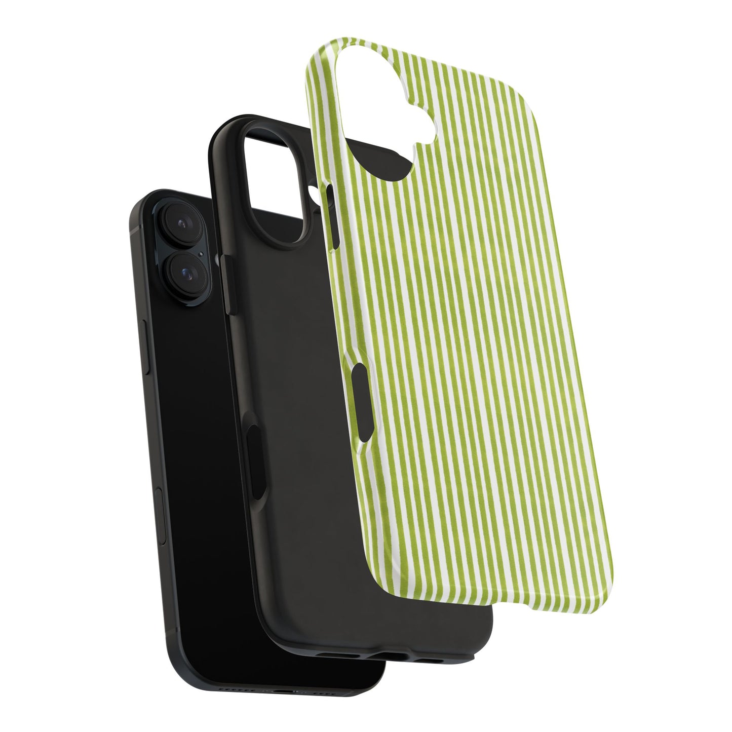 Lazy Stripe Lime Phone Case