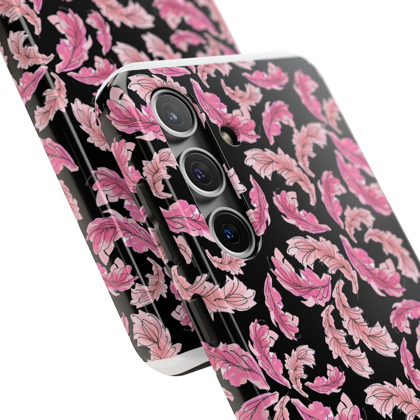 Flam Feathers Black Phone Case