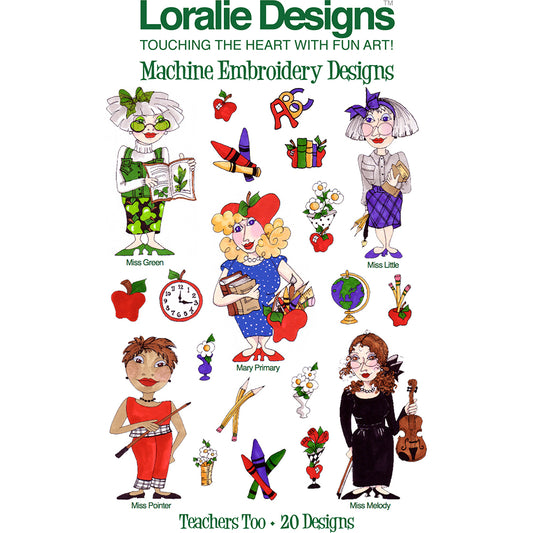 Teachers 2 Machine Embroidery Design Collection - DOWNLOAD