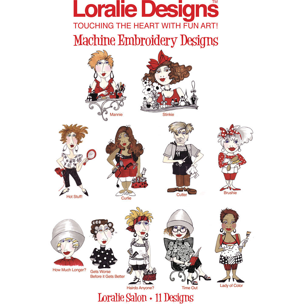 Loralie Salon Machine Embroidery Design Collection - DOWNLOAD