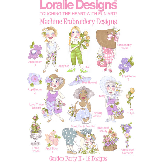 Garden Party 2 Machine Embroidery Design Collection - DOWNLOAD