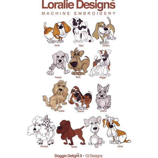 Doggie Delight 2 Machine Embroidery Design Collection - DOWNLOAD