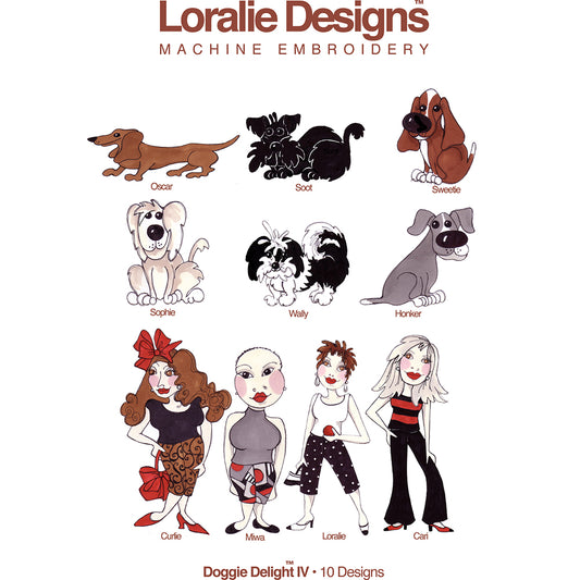 Doggie Delight 4 Machine Embroidery Design Collection - DOWNLOAD