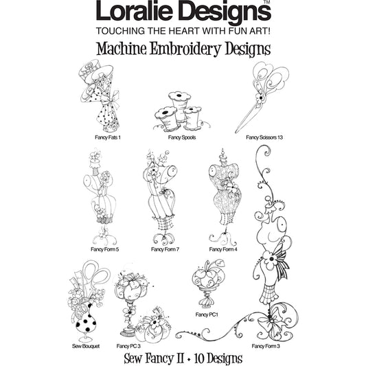 Sew Fancy 2 Machine Embroidery Design Collection - FLASH DRIVE