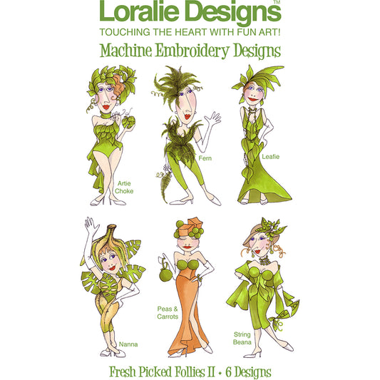 Fresh Picked Follies 2 Machine Embroidery Design Collection - FLASH DRIVE