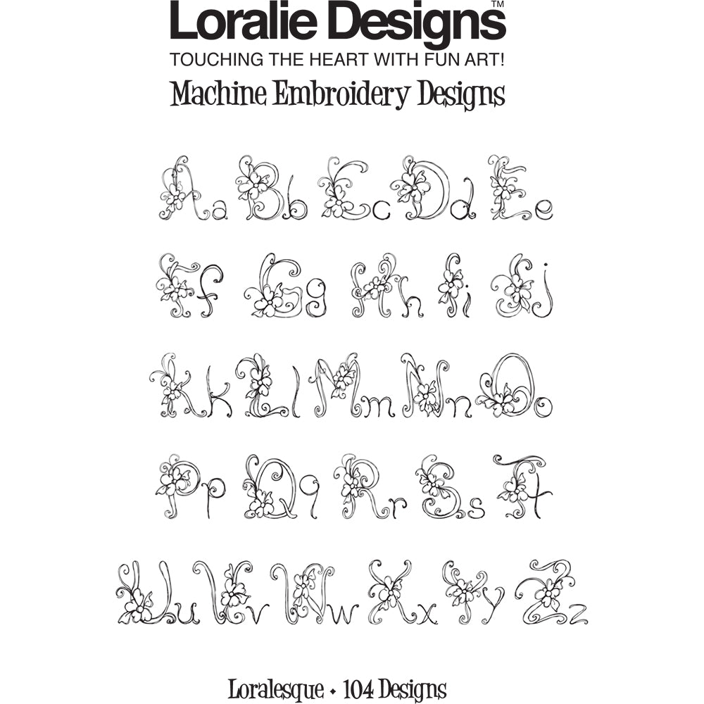 Loralesque Machine Embroidery Design Collection - FLASH DRIVE