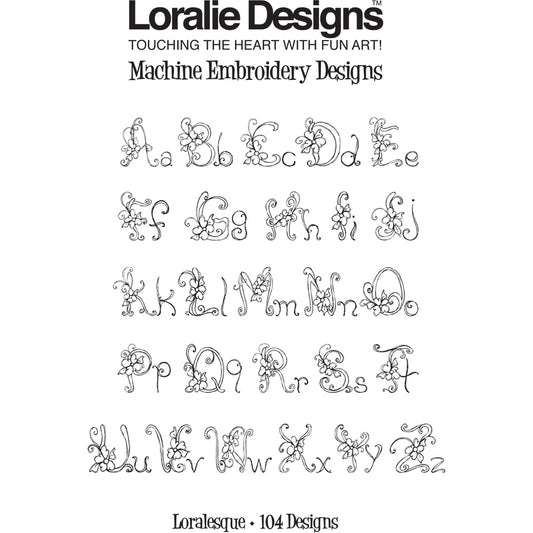 Loralesque Machine Embroidery Design Collection - FLASH DRIVE