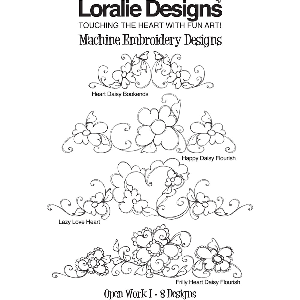 Open Work 1 Machine Embroidery Design Collection - FLASH DRIVE