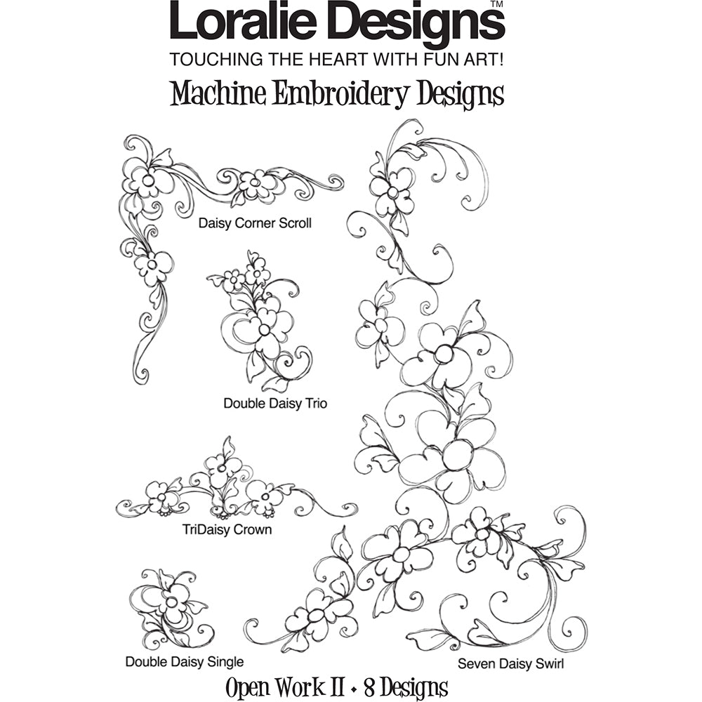 Open Work 2 Machine Embroidery Design Collection - FLASH DRIVE