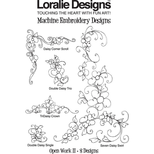 Open Work 2 Machine Embroidery Design Collection - FLASH DRIVE