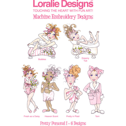 Pretty Personal 1 Machine Embroidery Design Collection - FLASH DRIVE