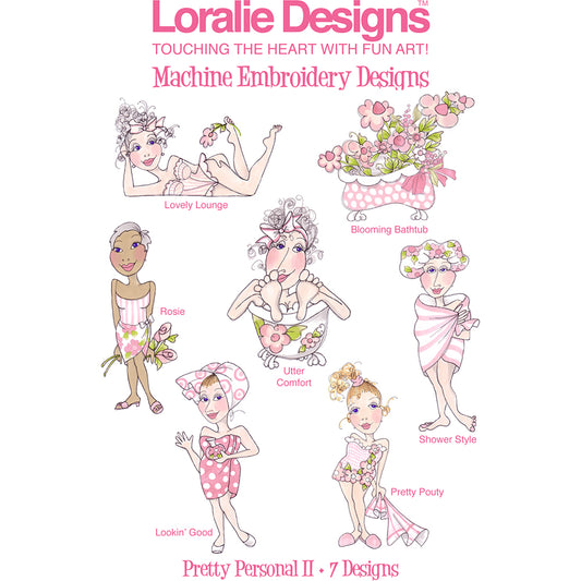 Pretty Personal 2 Machine Embroidery Design Collection - FLASH DRIVE