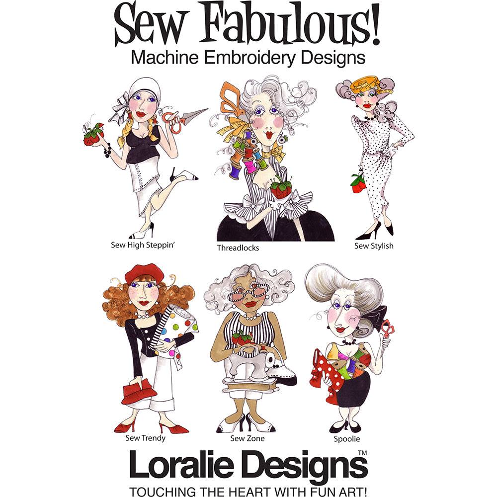 Sew Fabulous!  Machine Embroidery Design Collection - FLASH DRIVE