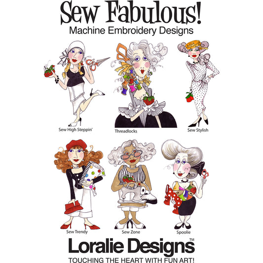 Sew Fabulous!  Machine Embroidery Design Collection - FLASH DRIVE