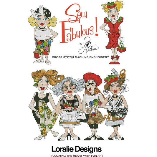 Sew Fabulous! Cross Stitch Machine Embroidery Design Collection - FLASH DRIVE