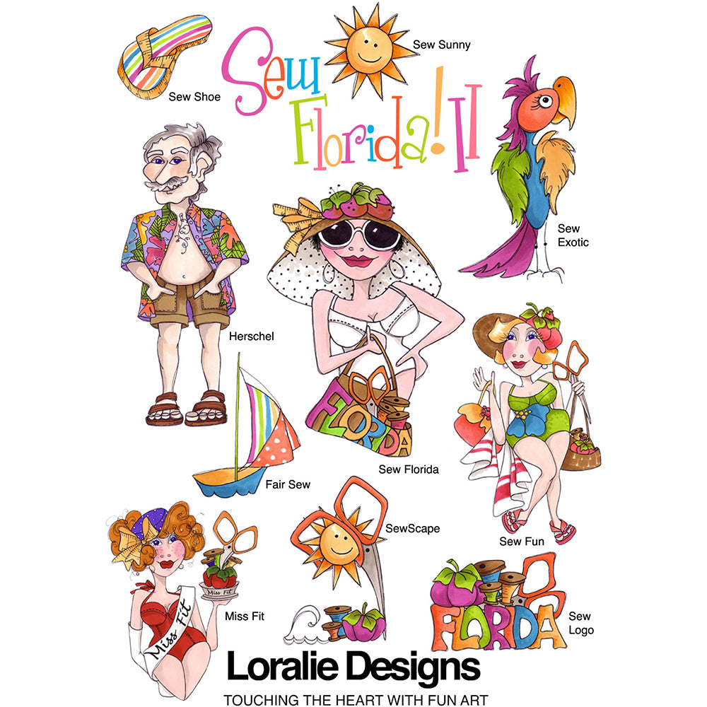 Sew Florida 2 Machine Embroidery Design Collection - FLASH DRIVE