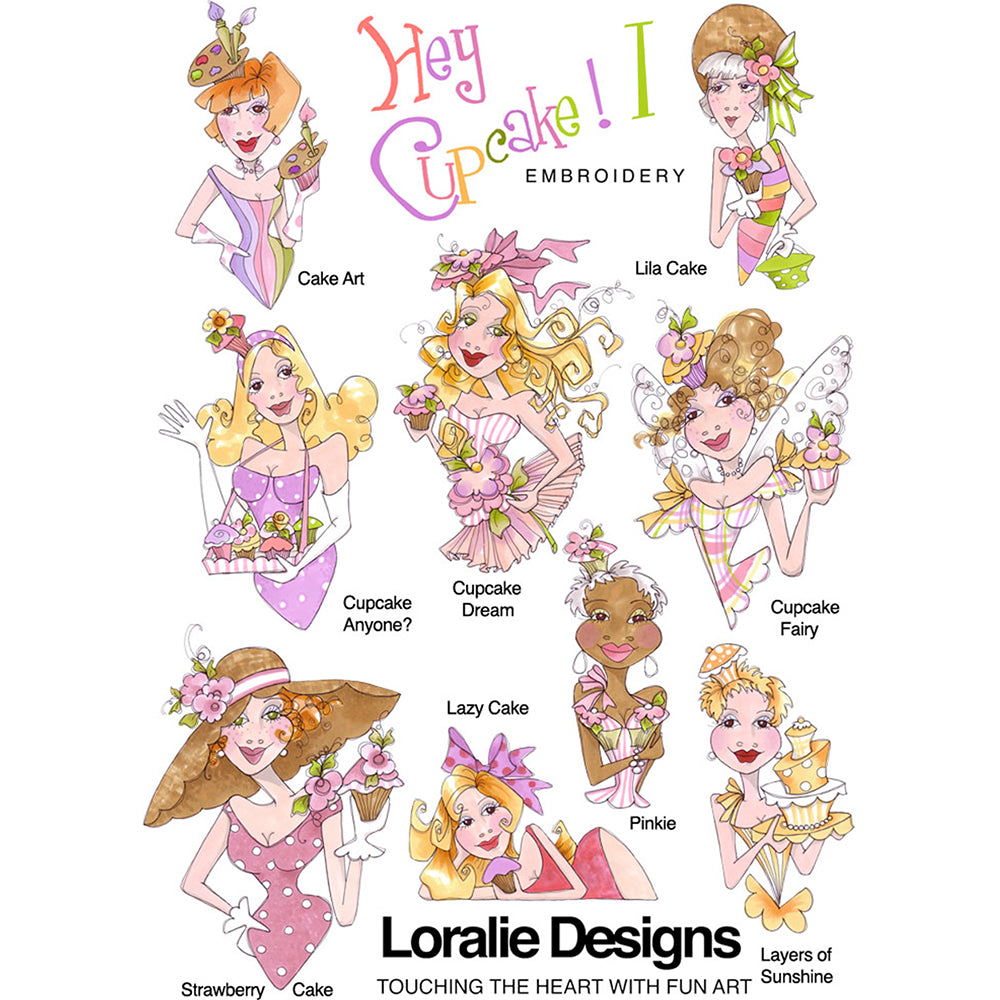 Hey Cupcake! 2 Machine Embroidery Design Collection - FLASH DRIVE