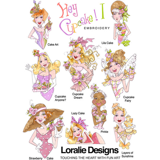 Hey Cupcake! 2 Machine Embroidery Design Collection - FLASH DRIVE