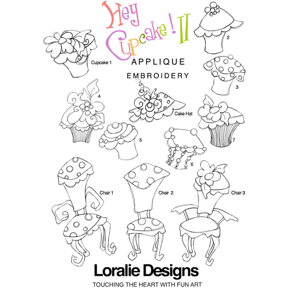 Hey Cupcake! 2 Machine Embroidery Design Collection - FLASH DRIVE