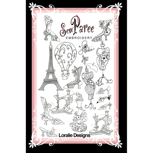 Sew Paree Machine Embroidery Design Collection - FLASH DRIVE