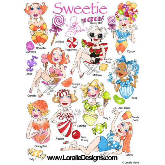 Sweetie Machine Embroidery Design Collection - FLASH DRIVE