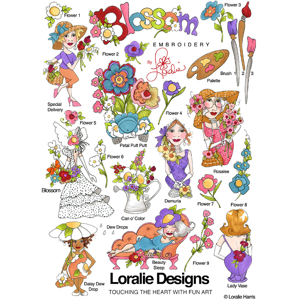 Blossom Machine Embroidery Design Collection - DOWNLOAD