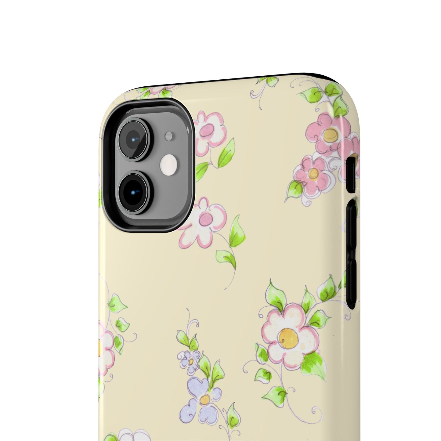 Precious Posies Yellow Phone Case