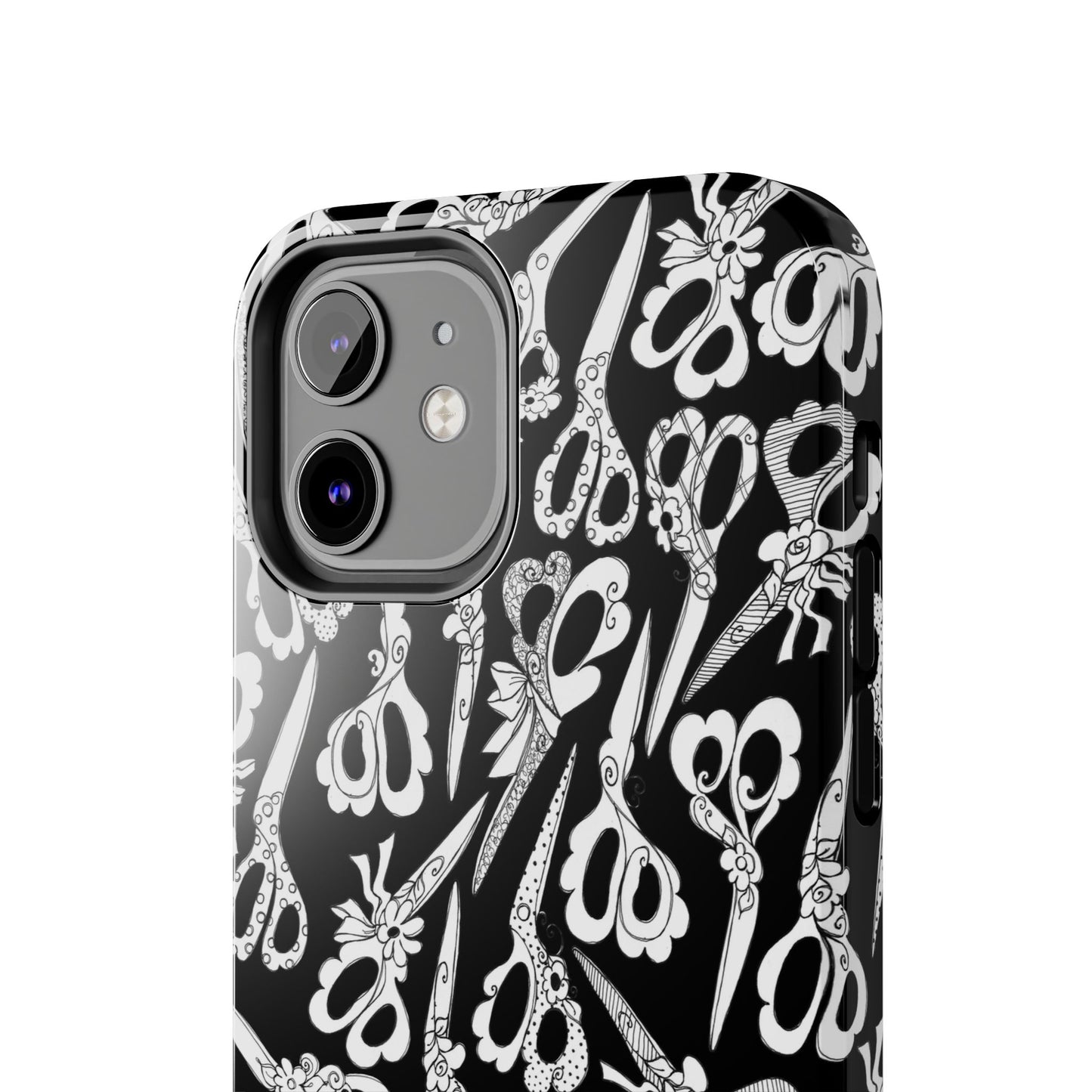 Scissor Blizzard Black Phone Case